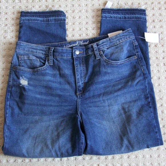 Universal Thread Denim - Universal Thread 16/33R Plus Jeans Blue Raw Hem